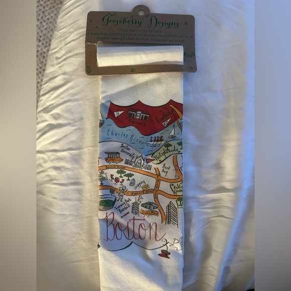 NWT Boston map tea towel / kitchen Linens - Picture 5 of 6